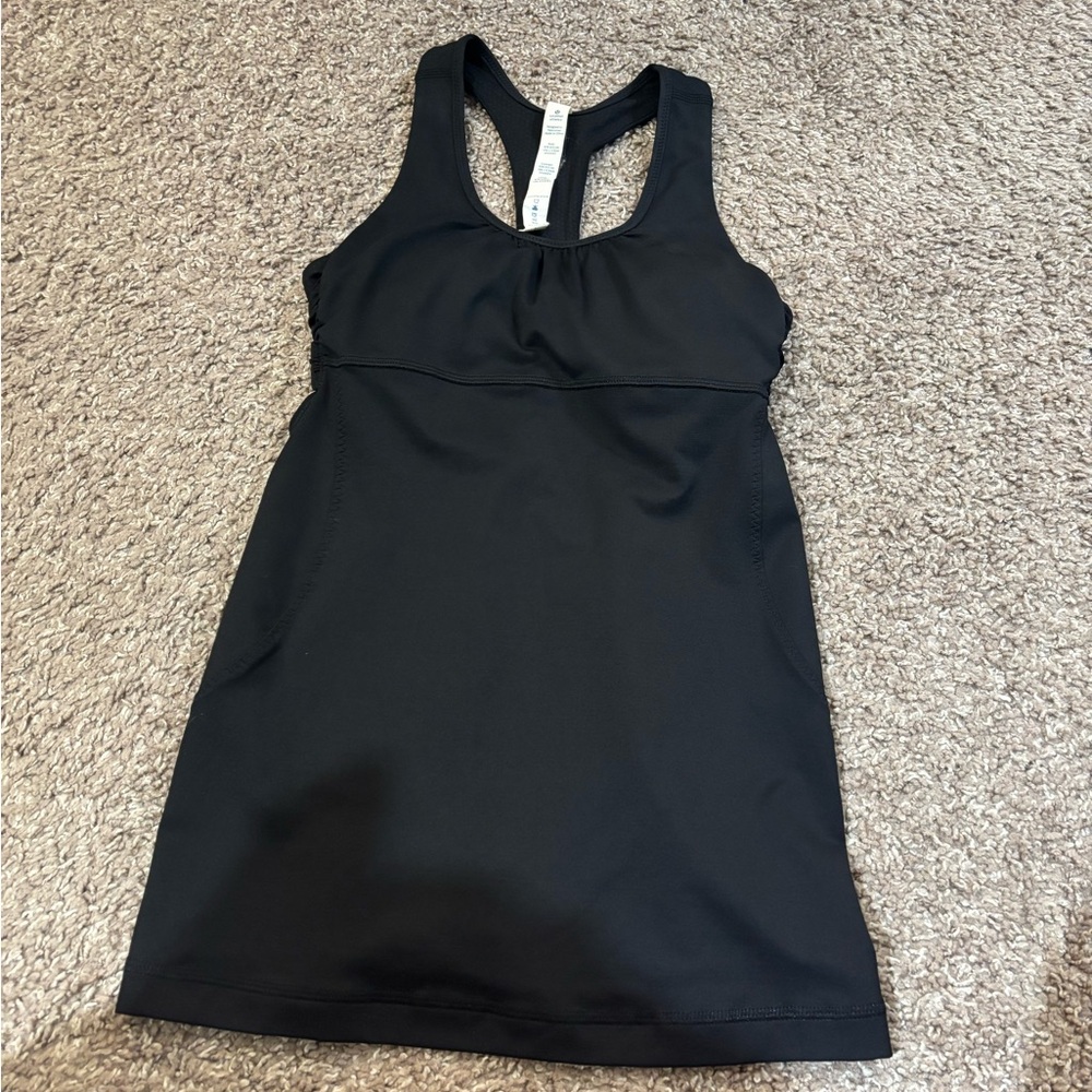 Lululemon Athletica Black Racerback Tank like new preowned